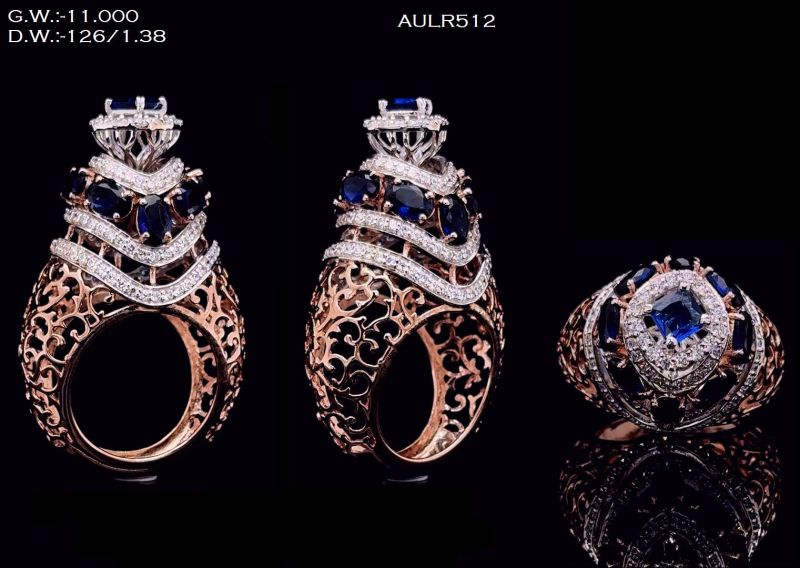 AULR512 Ladies Diamond Cocktail Rings