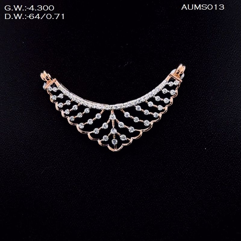 AUMS013 Ladies Diamond Mangalsutra Pendant