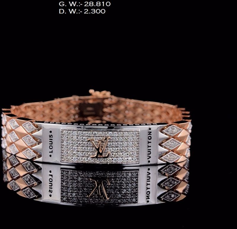 GBR044 Diamond Gents Bracelets