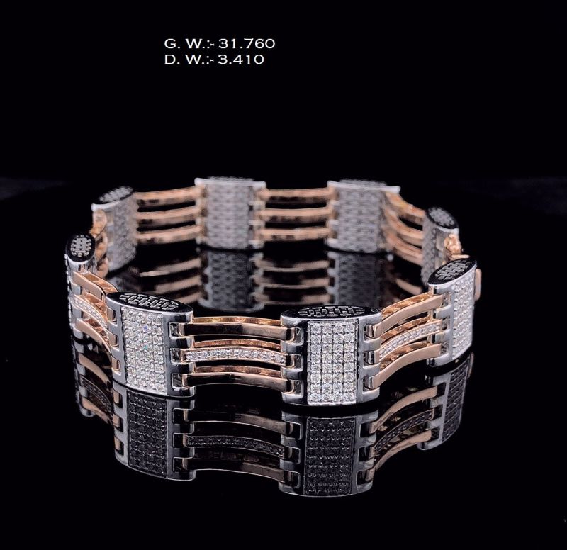 GBR045 Diamond Gents Bracelets