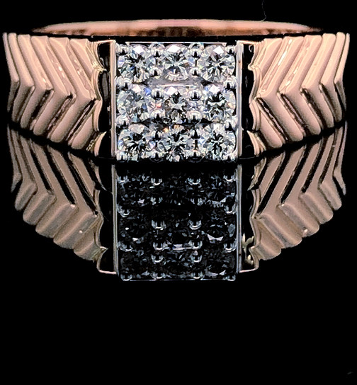 GR183 Diamond Gents Ring