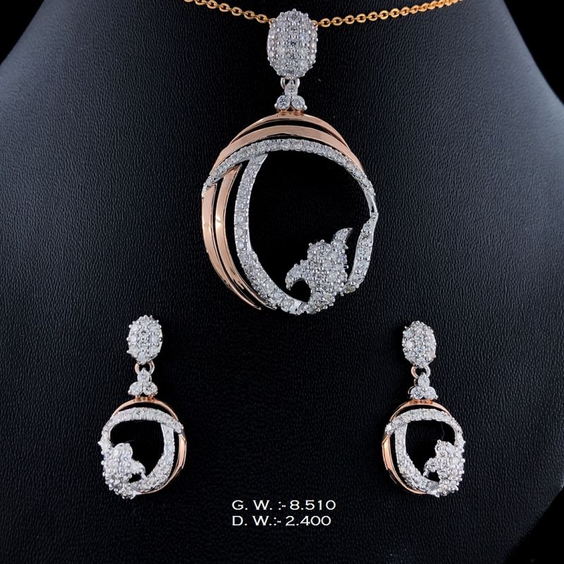 PS169P Ladies Diamond Pendant Set