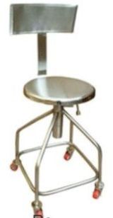 Revolving Stainless Steel Chair