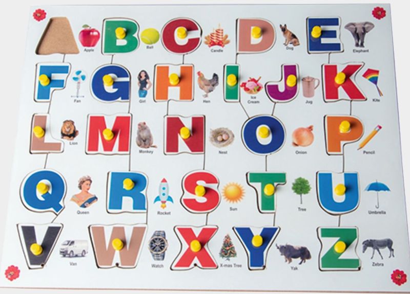 TE-15 A To Z Capital Alphabet Letters With Pictures