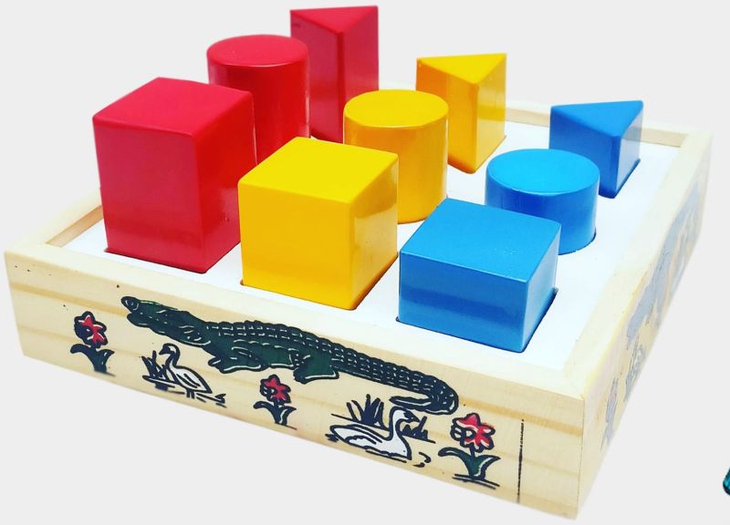 TE-55 Wooden Beginners Shape Size Sorter