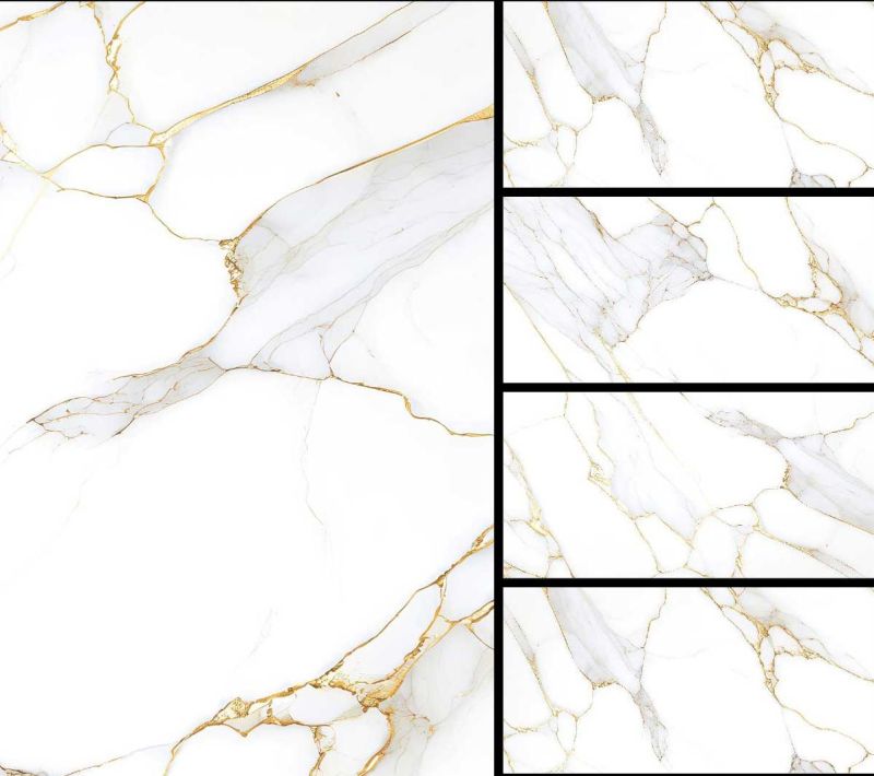 Jubbely Gold Glossy Vitrified Tiles