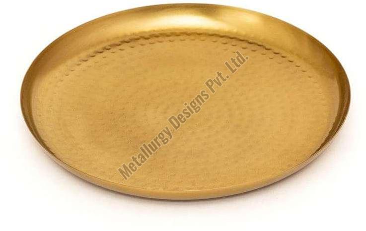 Brass Hammered Plate