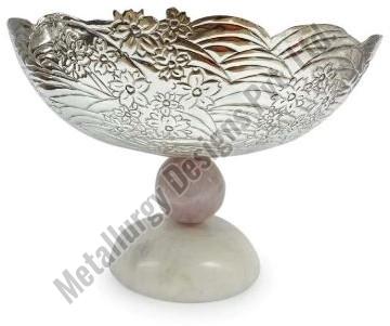 Flower Pattern Decorative Bowl with Stand