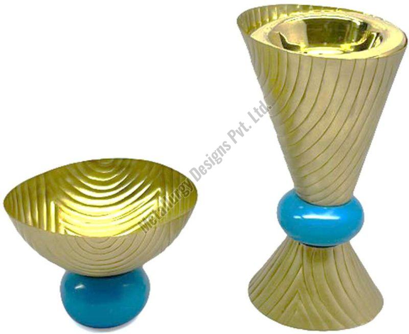 Golden & Blue Incense Burner