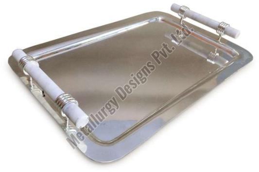 Stainless Steel  Serving Tray with Handle