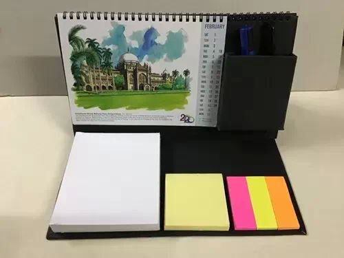 Multipurpose Desk Calendar with Sticky Notes