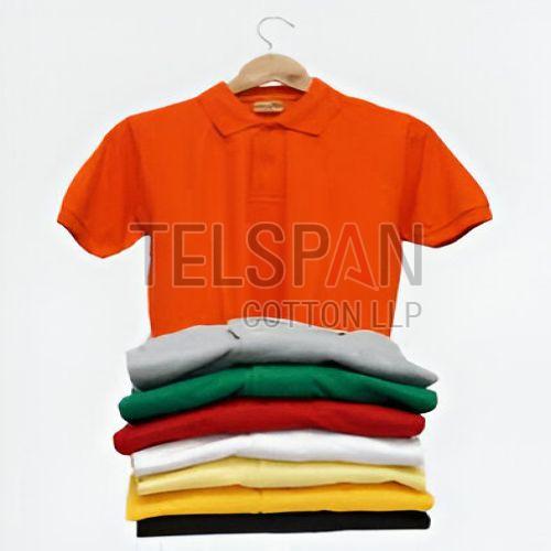 Mens Cotton Polo T-Shirts With Button