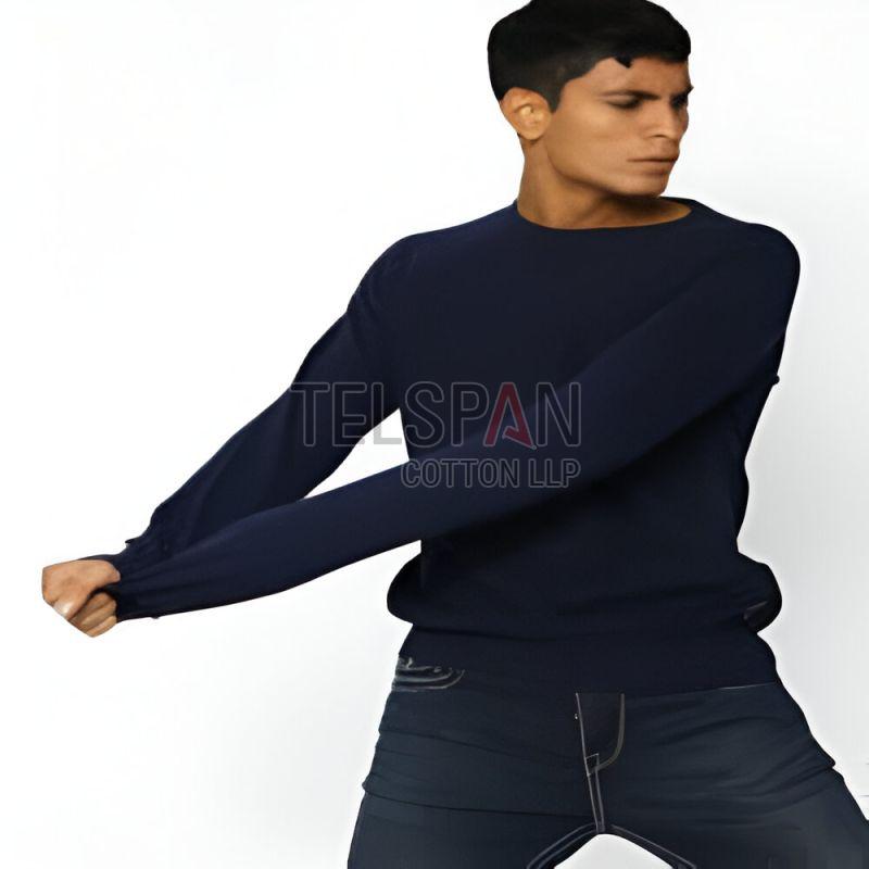 Mens Knitted Full Sleeves Round Neck T-Shirts