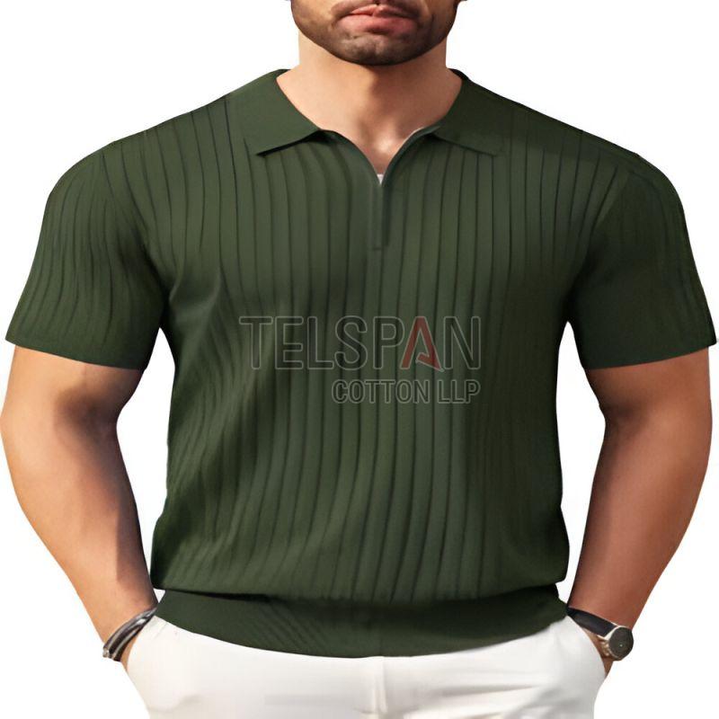 Mens Polo T-Shirts With Zipper