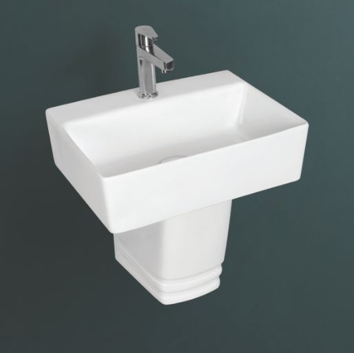 425mmX340mmX430 Wash Basin Half Pedestal