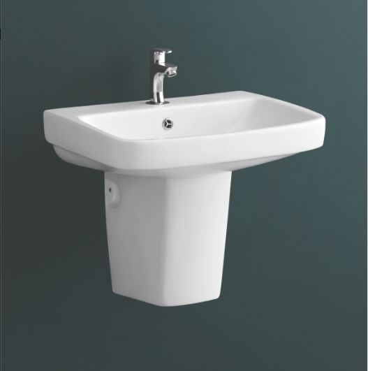 565mmX425mmX510 Wash Basin Half Pedestal