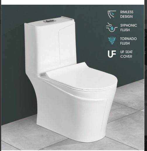 700mmx370mmX750mm One Piece Closet Toilet