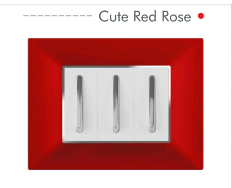 Hosper RR01 1 M Cute Red Modular Switch Plate Cover