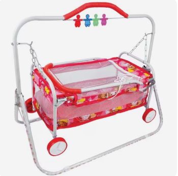 Swing N Fly B-S1 Red and White Baby Cradle