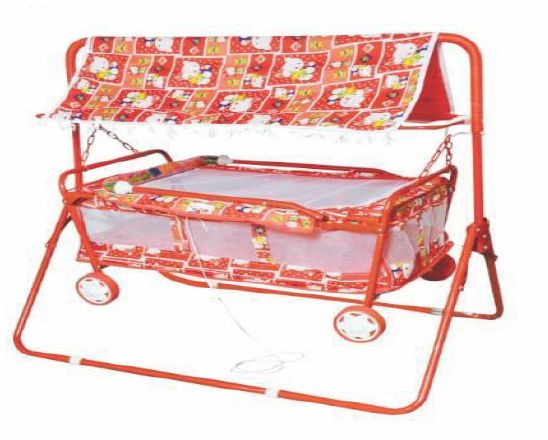 Swing N Fly B-S10 Red and White Baby Cradle