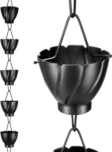 Black Aluminium Monarch Rain Chains