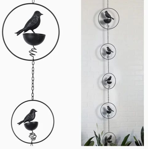 Metal Bird Rain Chain