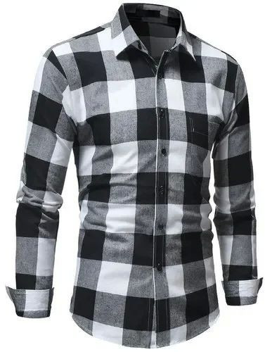 Mens Full Sleeves Check Shirt