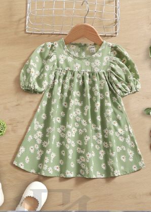 Cotton Girl Baby Printed Frock