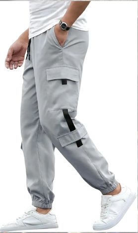 Men Solid Track Pant With Side Pocket