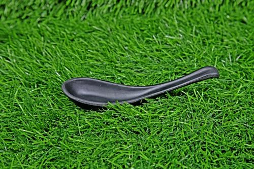 Melamine Black Soup Spoon