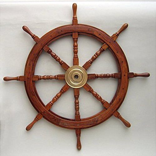 30 Inch Wooden Ship Wheel