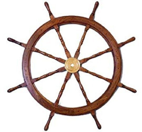 36 Inch Wooden Ship Wheel