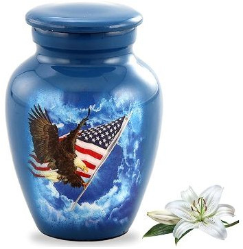 American Flag Keepsake Cremation Urns