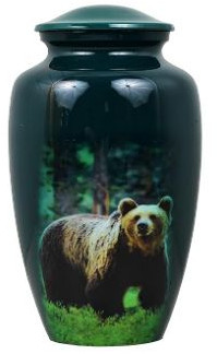 Bear In Forest Cremation Urns