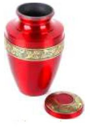 Ceramic Red Cremation Urns