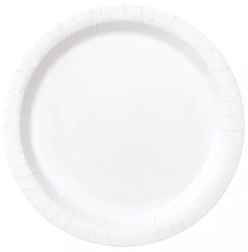 12 Inch White Round Paper Plate