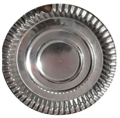 5 Inch Round Silver Paper Plate