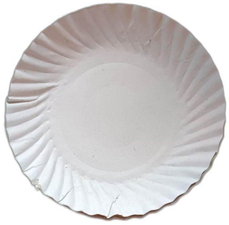 6 Inch White Round Paper Plate