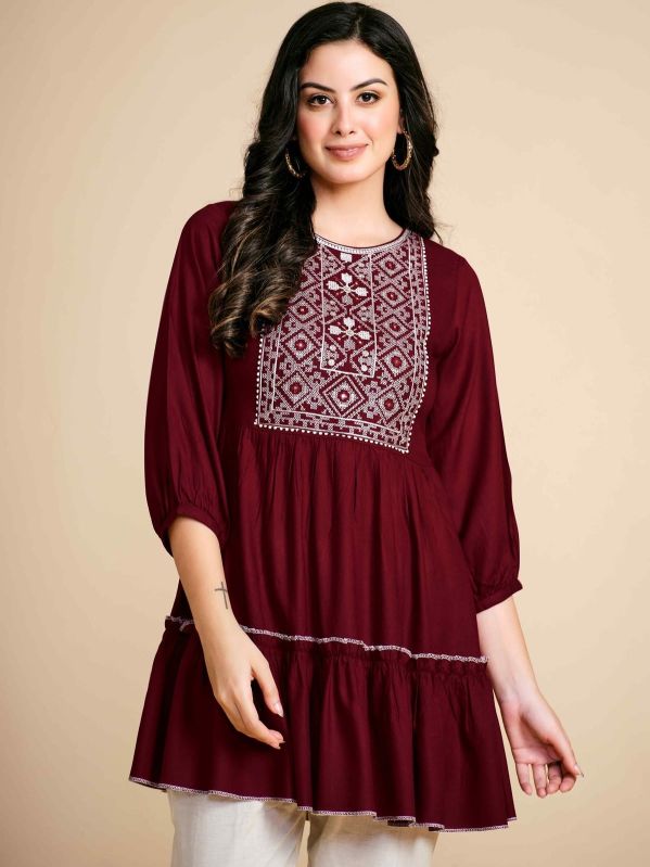 9star fashion rayon short kurti