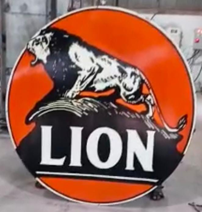 Lion Enamel Sign Board