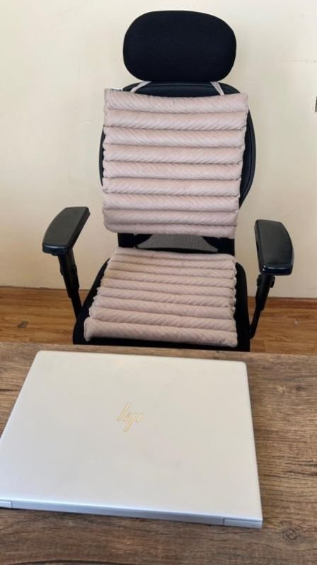 Cream Color Tubular Chair Pad