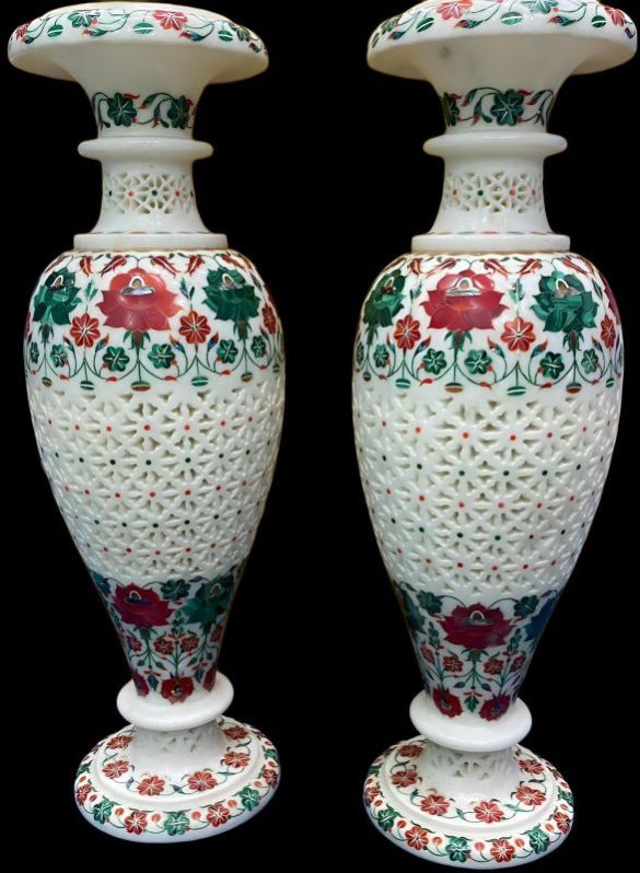 Printed Marble Flower Pot