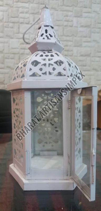 8 Inch White Aluminium Hanging Lantern