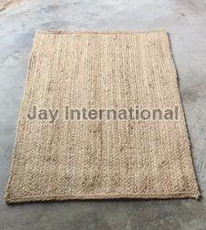 Brown Rectangular Jute Door Mat