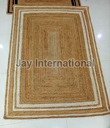 Hand Braided Rectangle Jute Rug