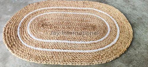 Oval Shape Jute Door Mat