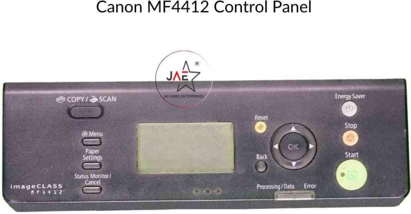 Canon imageCLASS Laser Printer MF4412 Control Panel