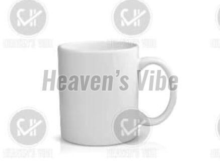 350 ml White Ceramic Coffee Mug