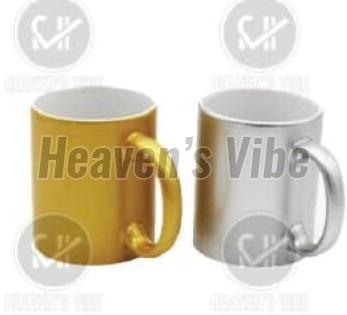 350ml Golden Silver Coffee Mugs