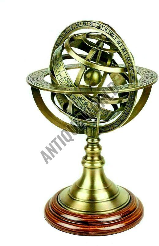 Brass Armillary Sphere Tabletop Globe